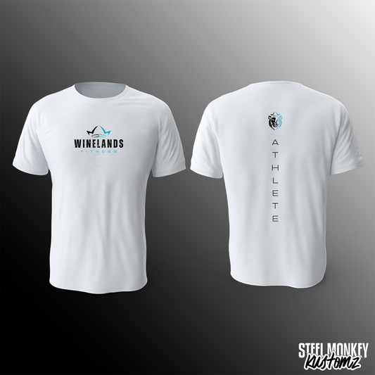 Winelands Fitness - T-Shirt - Athlete - White