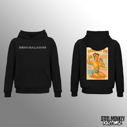 CDK - Black Hoodie - Brushed Fleece - D's and Donuts