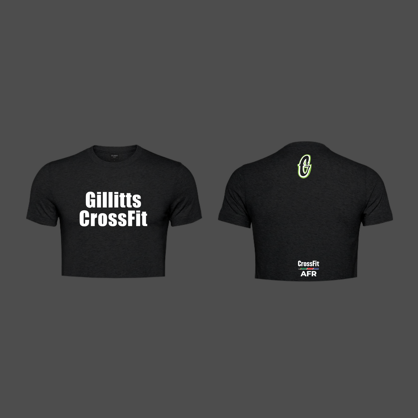 CF Gillitts / CF Africa - Ladies Cropped Tshirts - Crossfit Writing