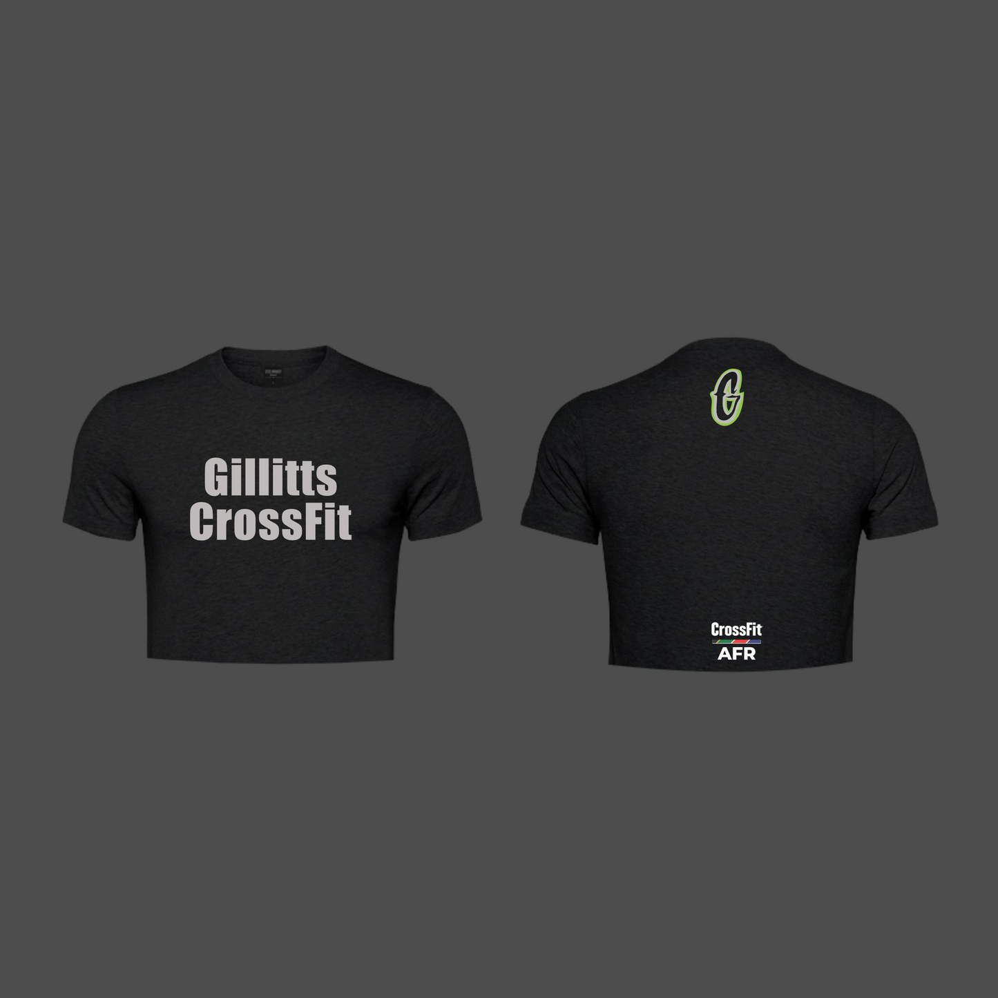 CF Gillitts / CF Africa - Ladies Cropped Tshirts - Crossfit Writing