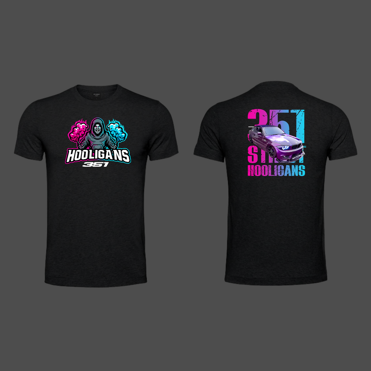 Hooligans Special Orders - Tshirt - Multi Car - Hooligans Logo