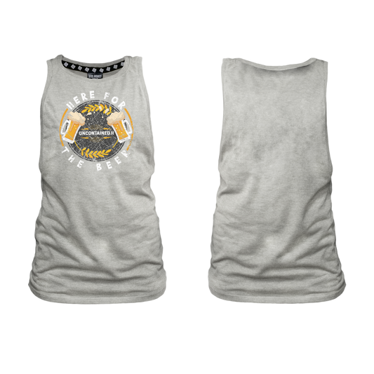 Uncontained II Beer Ladies Muscle Tank - Grey Melange
