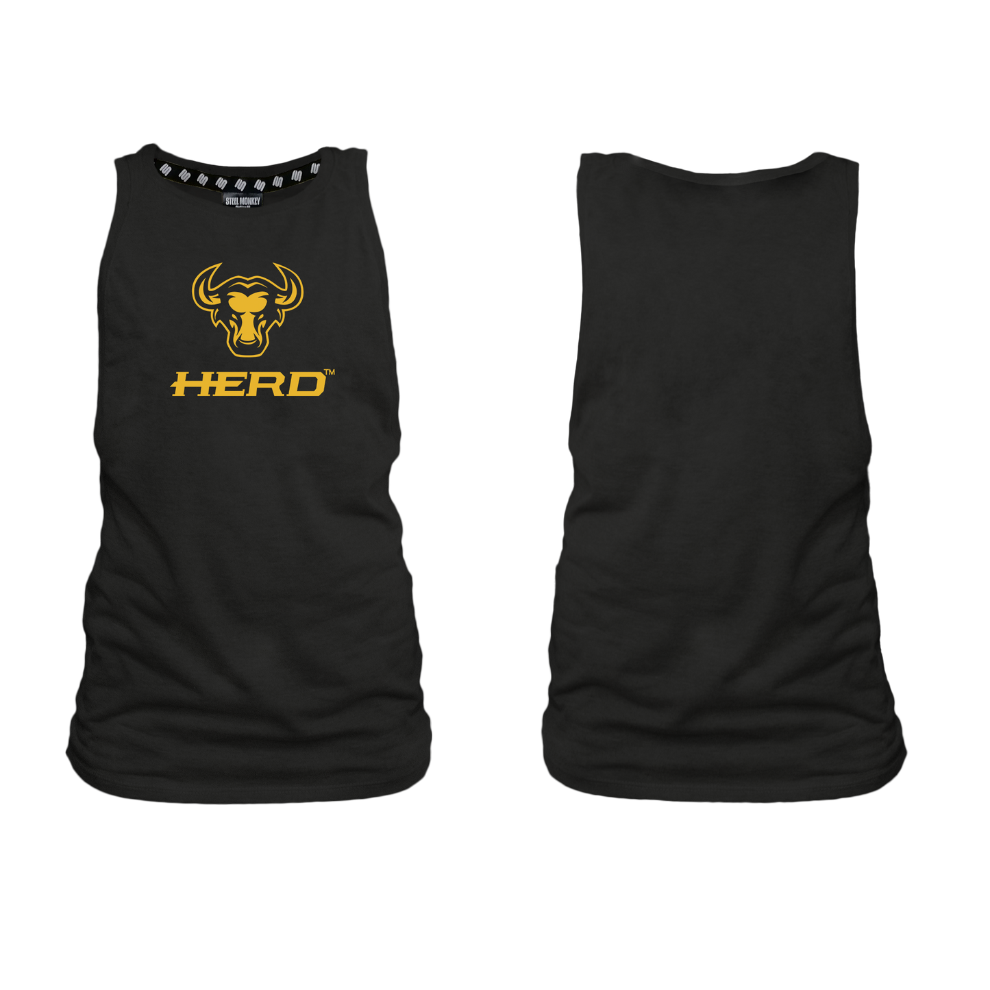 Herd Ladies Muscle Tank - Black Melange