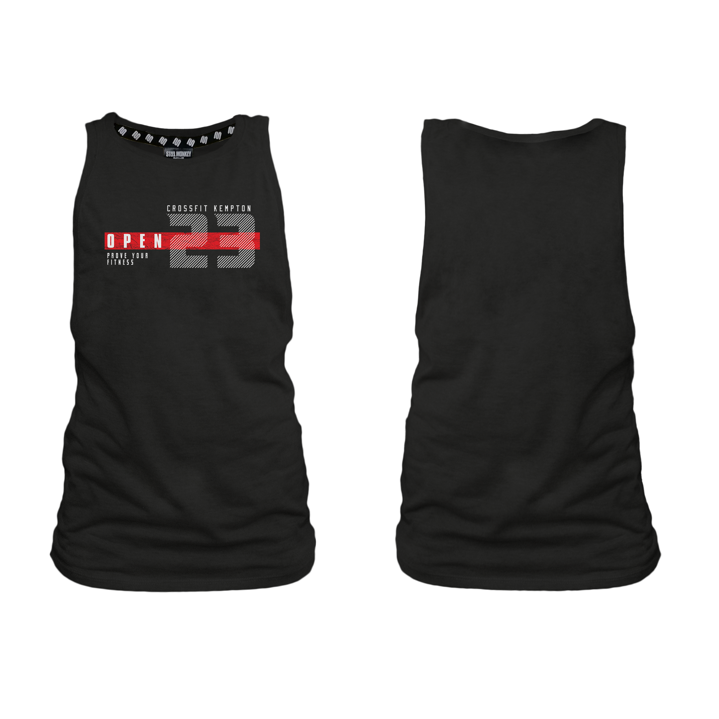 Crossfit Kempton Park Open 23 Ladies Muscle Tank - Black Melange