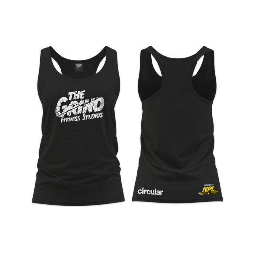 The Grind Ladies Straight Cut  Vest - Black 1