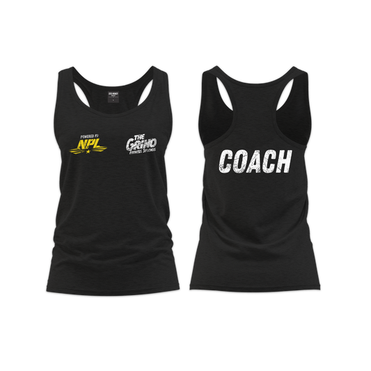 The Grind Coach Ladies Straight Cut  Vest - Black