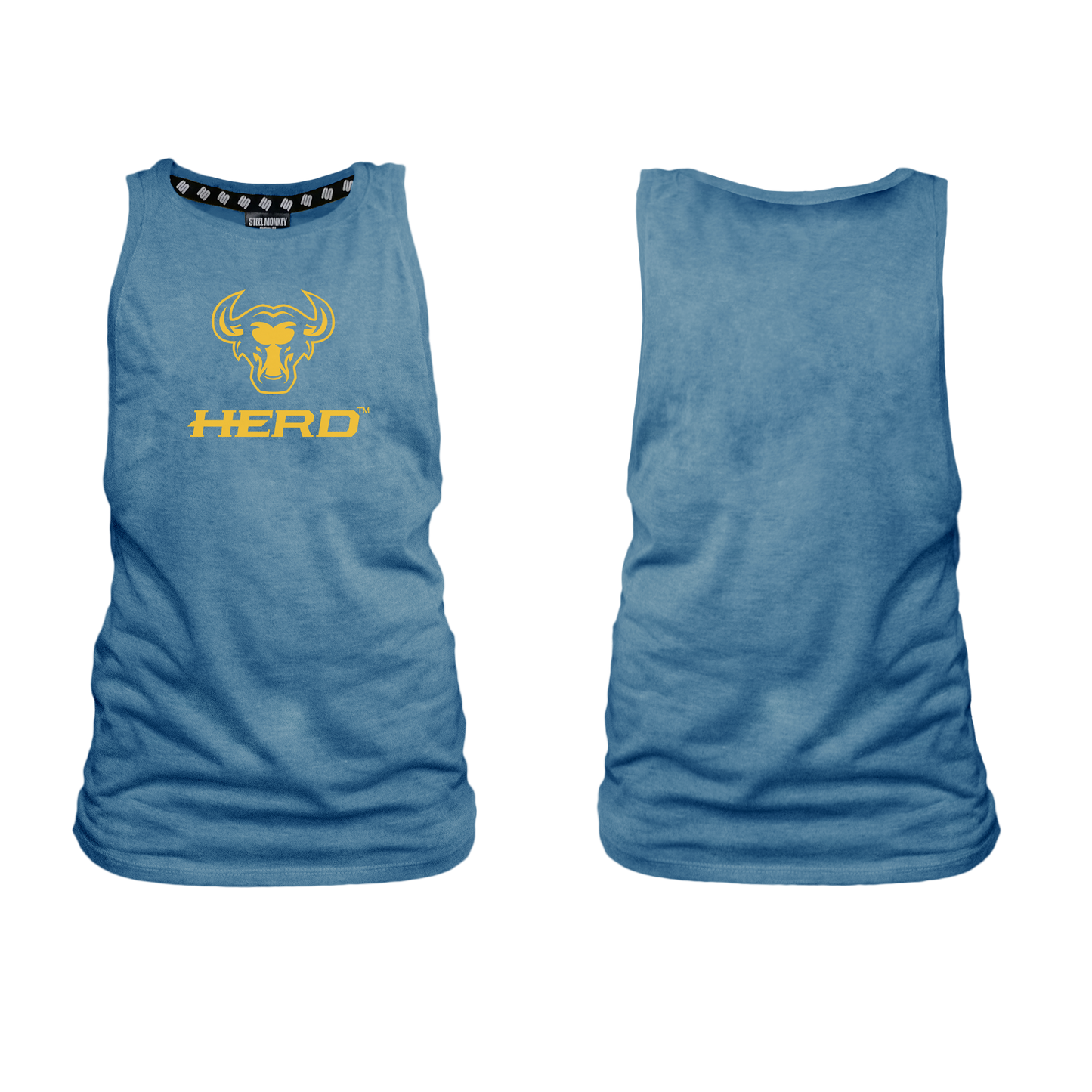 Herd Ladies Muscle Tank - Blue Melange