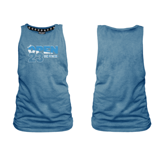 BUC Fitness Open 23 Ladies Muscle Tank - Blue Melange