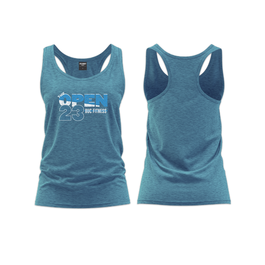 BUC Fitness Open 23 Ladies Straight Cut Vest - Blue Melange