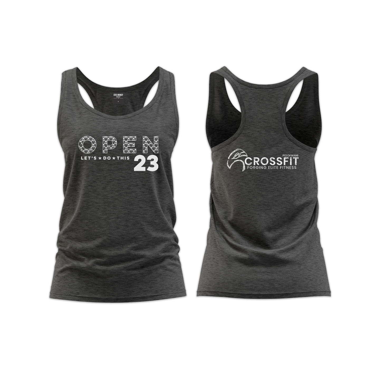 Polokwane Open 23 Ladies Straight Cut Vest - Charcoal Melange