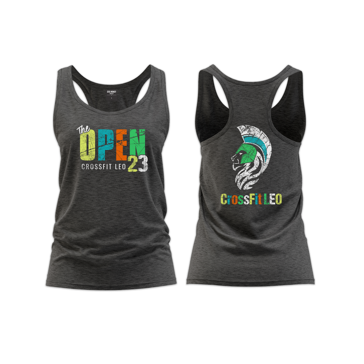 CrossFit Leo Ladies Straight Cut Vest - Charcoal - 1