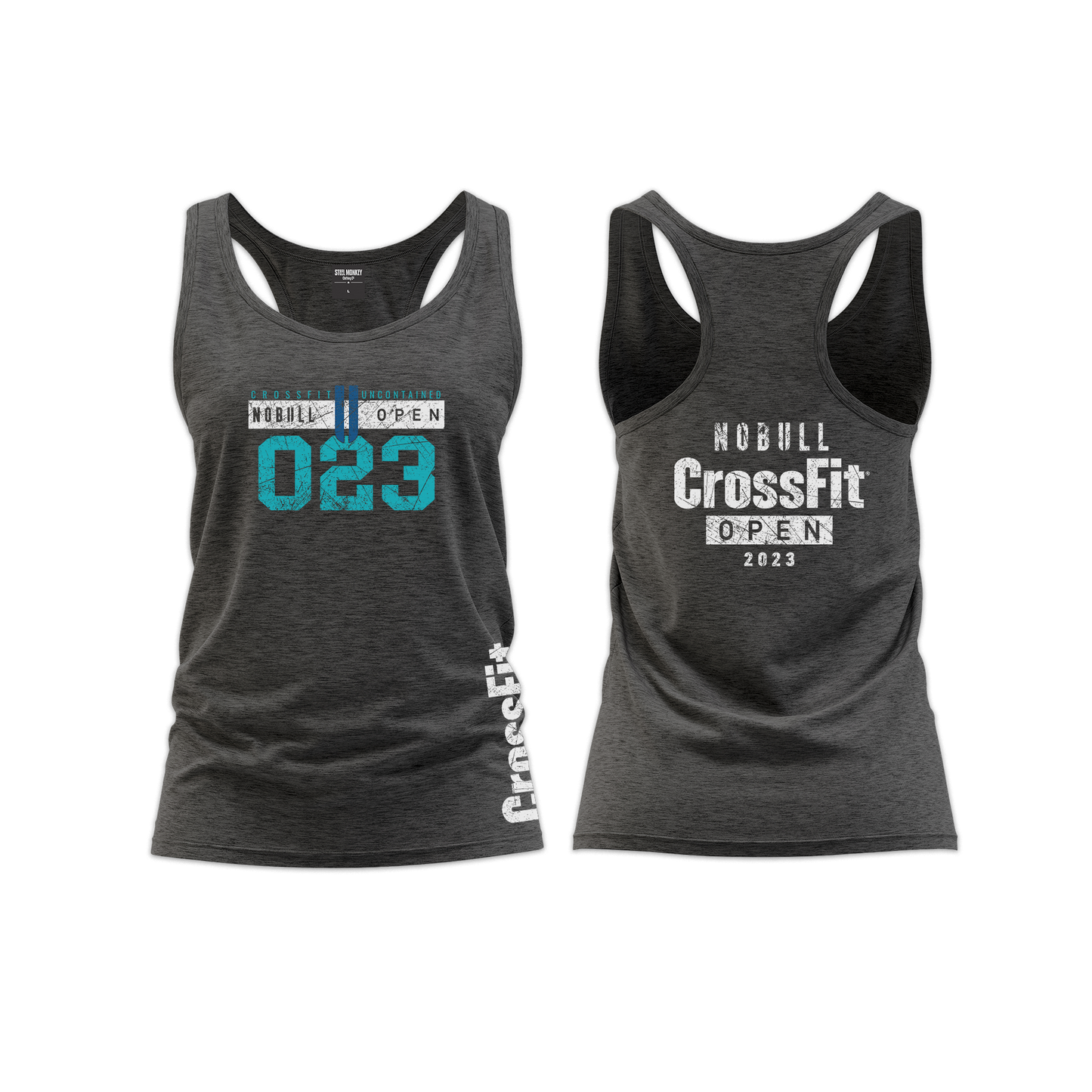 Uncontained II Open 2023 Ladies Straight Cut Vest - Charcoal Melange