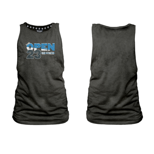 BUC Fitness Open 23 Ladies Muscle Tank - Charcoal Melange