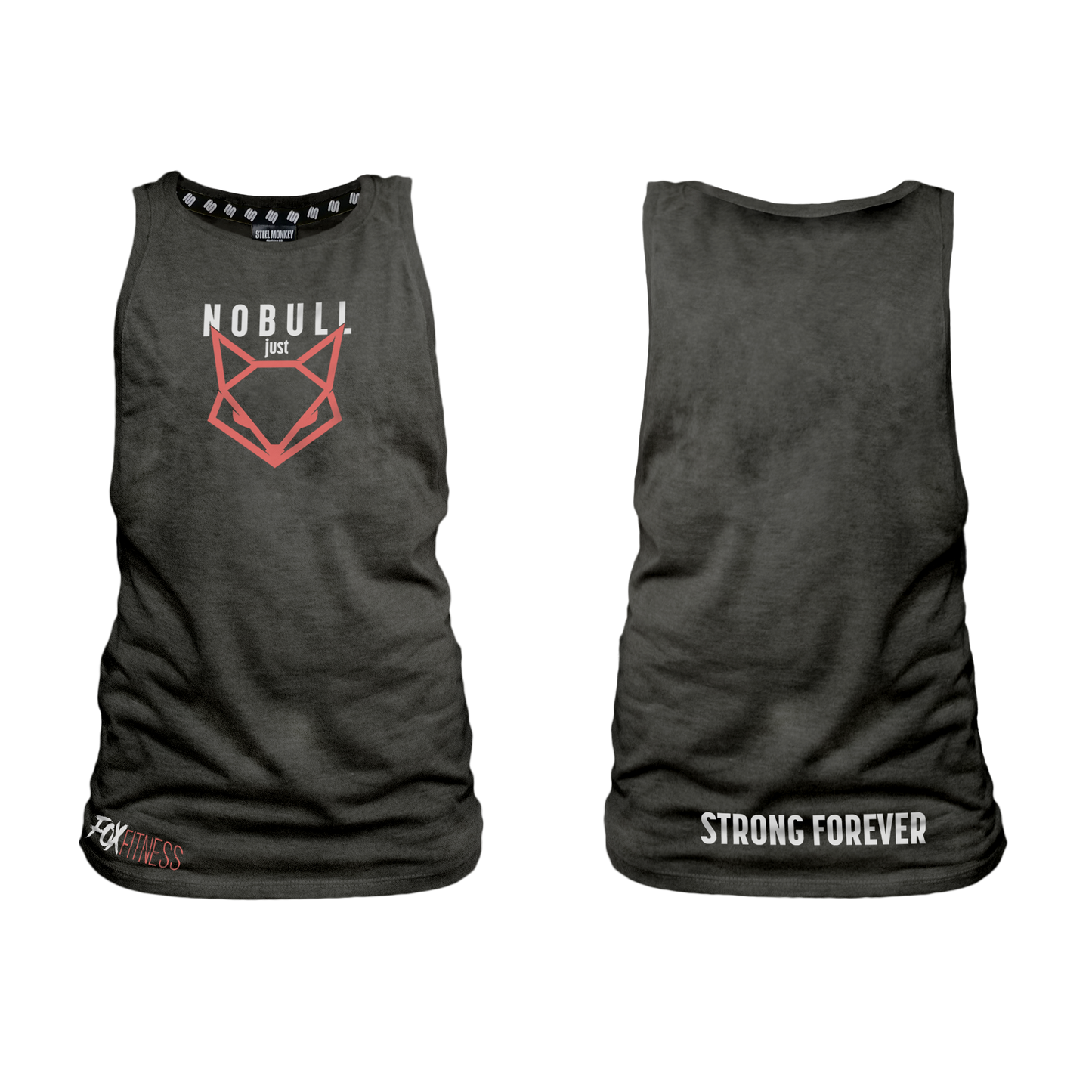Fox Fitness Ladies Muscle Tank - NOBULL Charcoal Melange