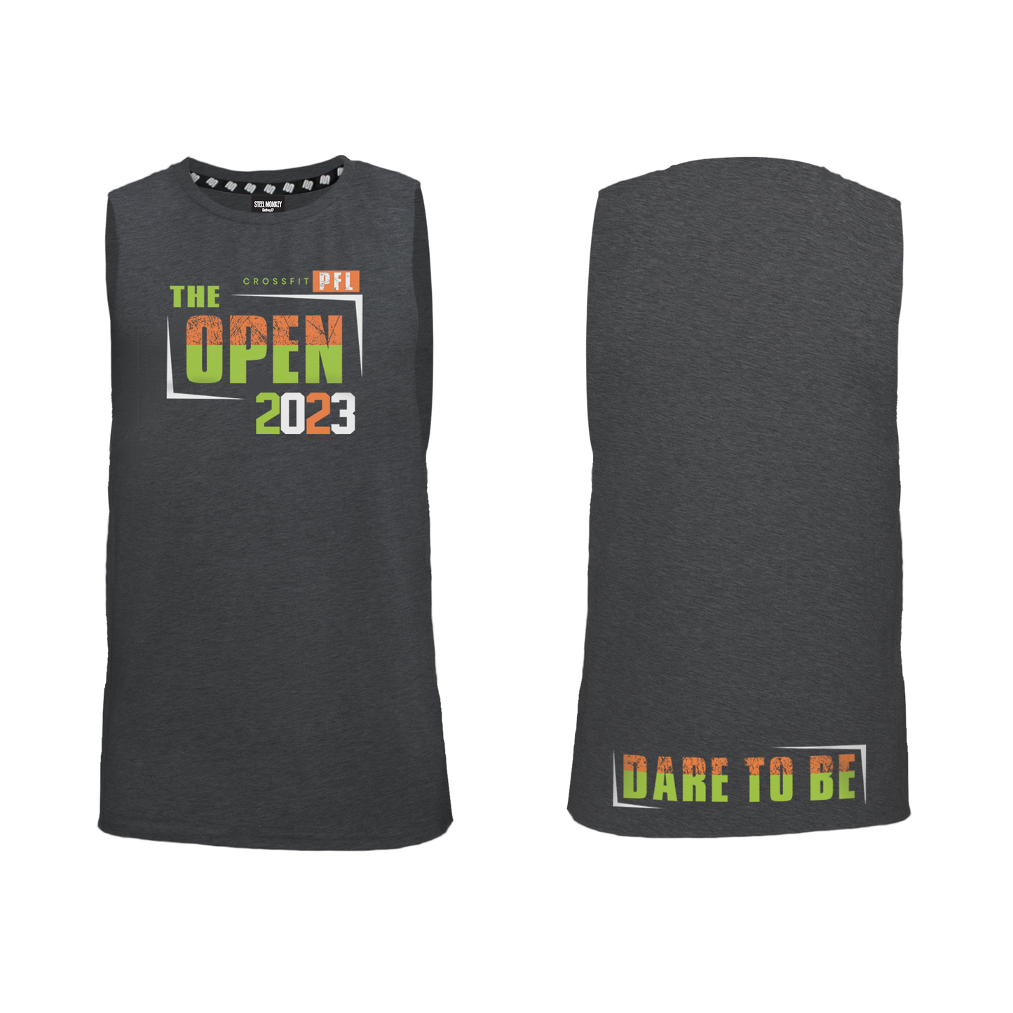 PFL Open 2023 Mens Muscle Tank - Charcoal Melange