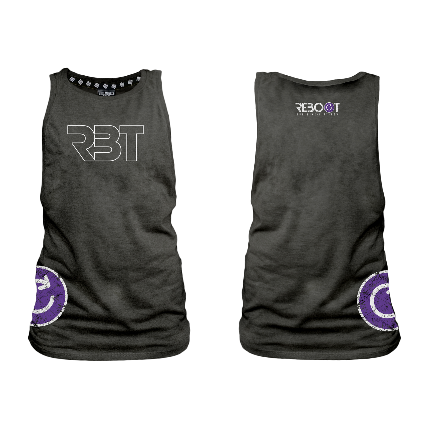 RBT Ladies Muscle Tank - Charcoal Melange
