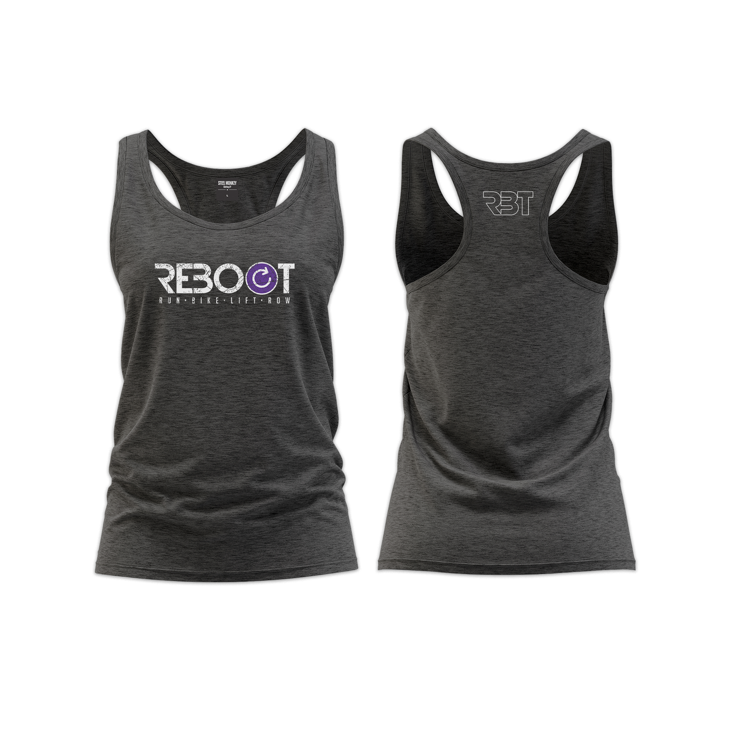Reboot Ladies Straight Cut Vest - Charcoal Melange