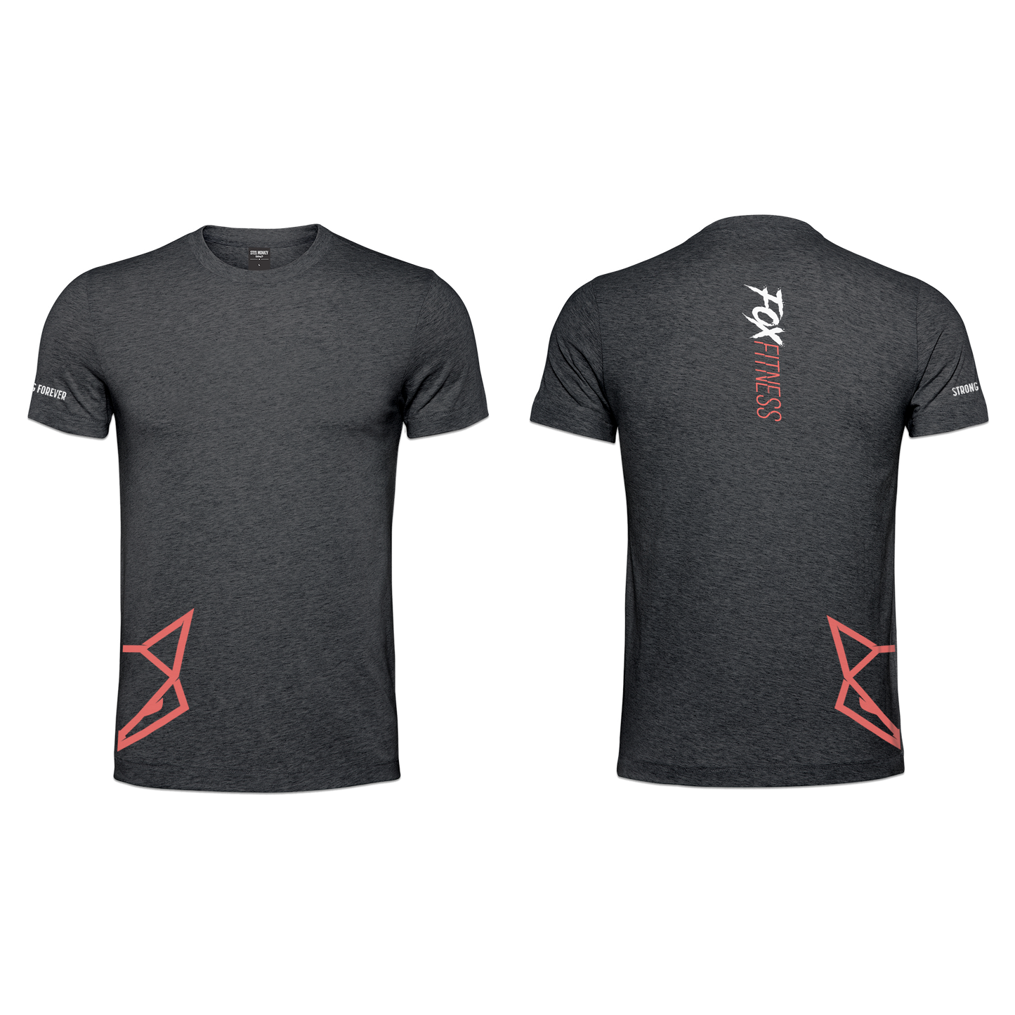 Fox Fitness Ladies T-Shirt - Charcoal Melange