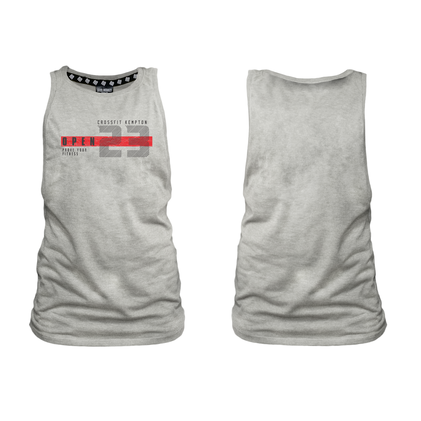 Crossfit Kempton Park Open 23 Ladies Muscle Tank - Grey Melange