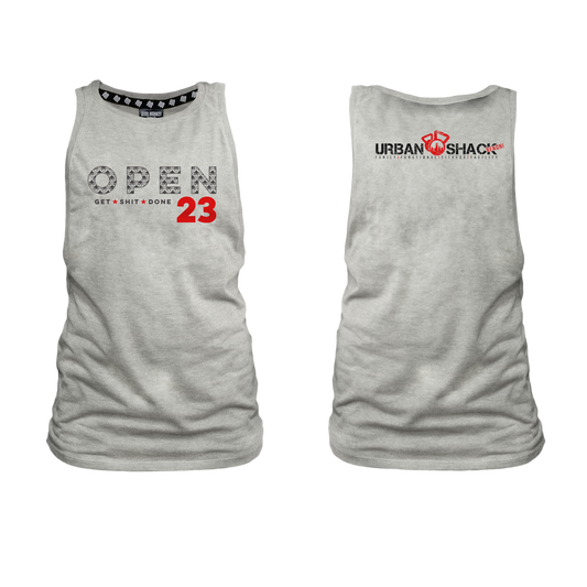 Urban Shack Open 2023 Ladies Tank - Grey Melange