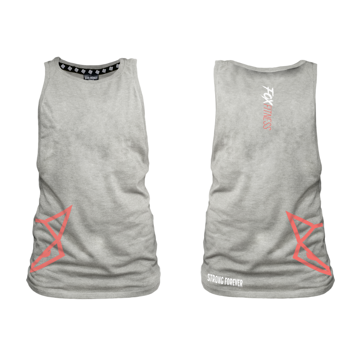 Fox Fitness Ladies Muscle Tank - Grey Melange