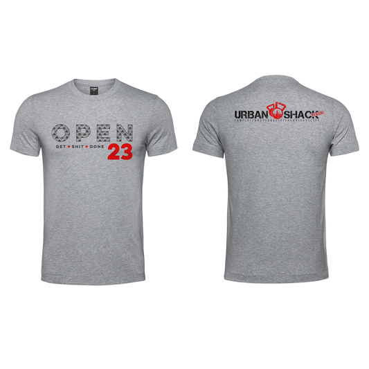 Urban Shack Open 2023 Ladies T - Grey Melange