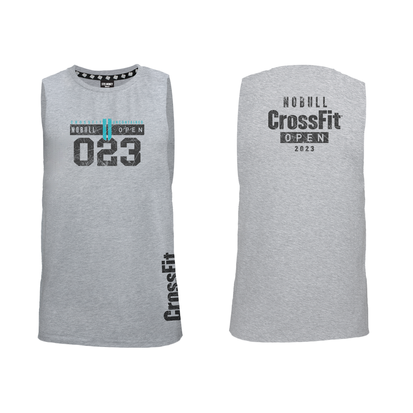 Uncontained II Open 2023 Mens Tank - Grey Melange