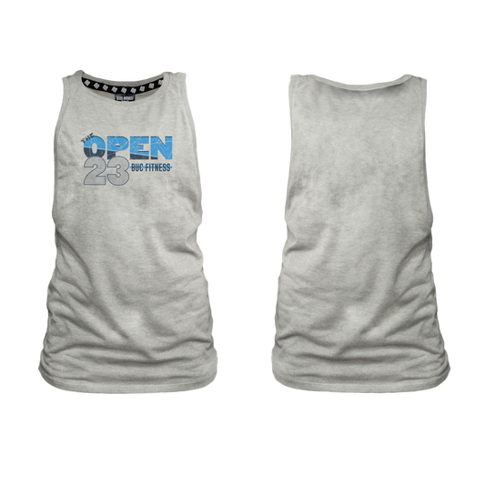BUC Fitness Open 23 Ladies Muscle Tank - Grey Melange