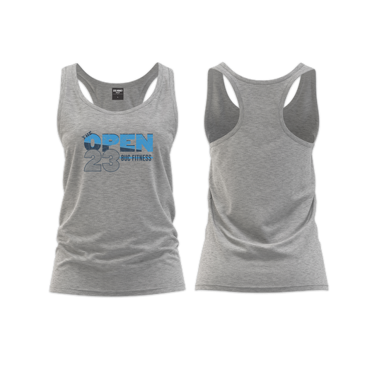 BUC Fitness Open 23 Ladies Straight Cut Vest - Grey Melange