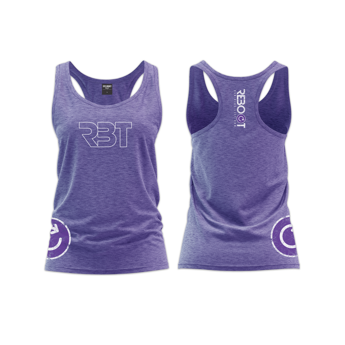 RBT Ladies Straight Cut Vest - Indigo Melange