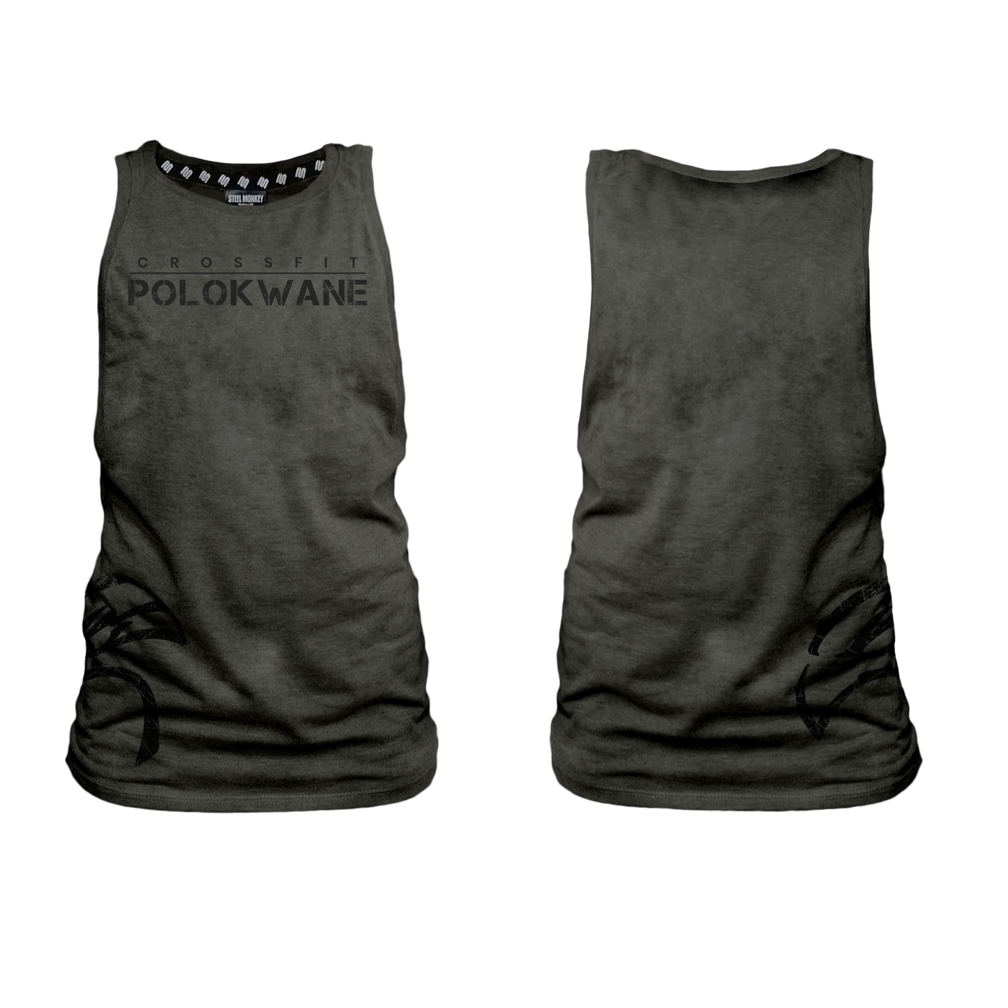 CrossFit Polokwane Ladies Muscle Tank - Charcoal Melange