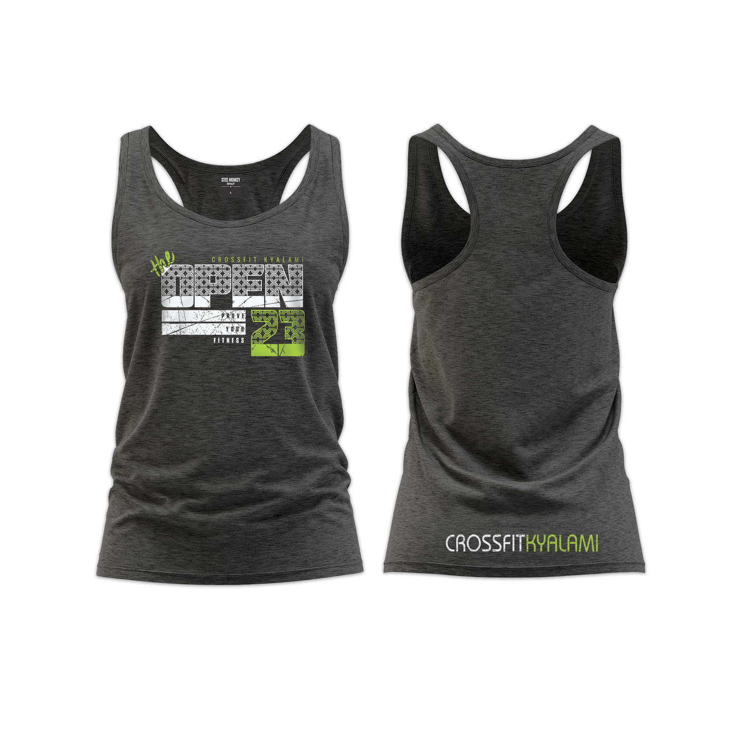 Kyalami Open 2023 Ladies Straight Cut Vest - Charcoal Melange