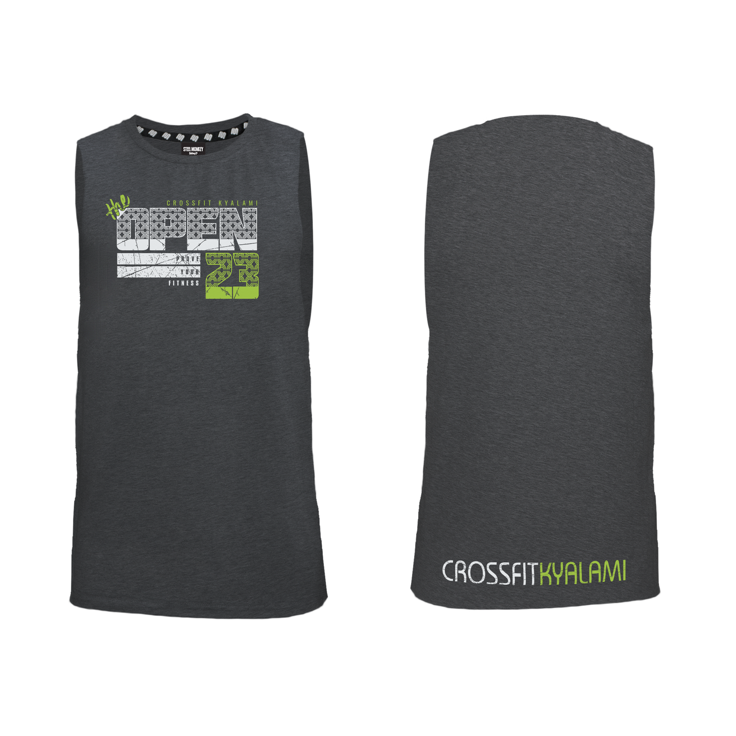 Kyalami Open 2023 Mens Muscle Tank - Charcoal Melange