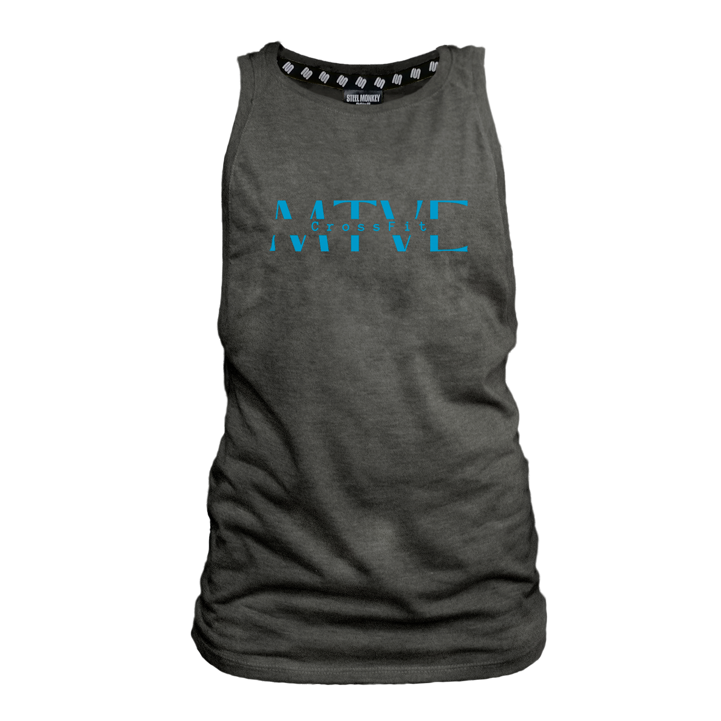 CrossFit Motive Ladies Muscle Tank - Charcoal Melange (Blue)