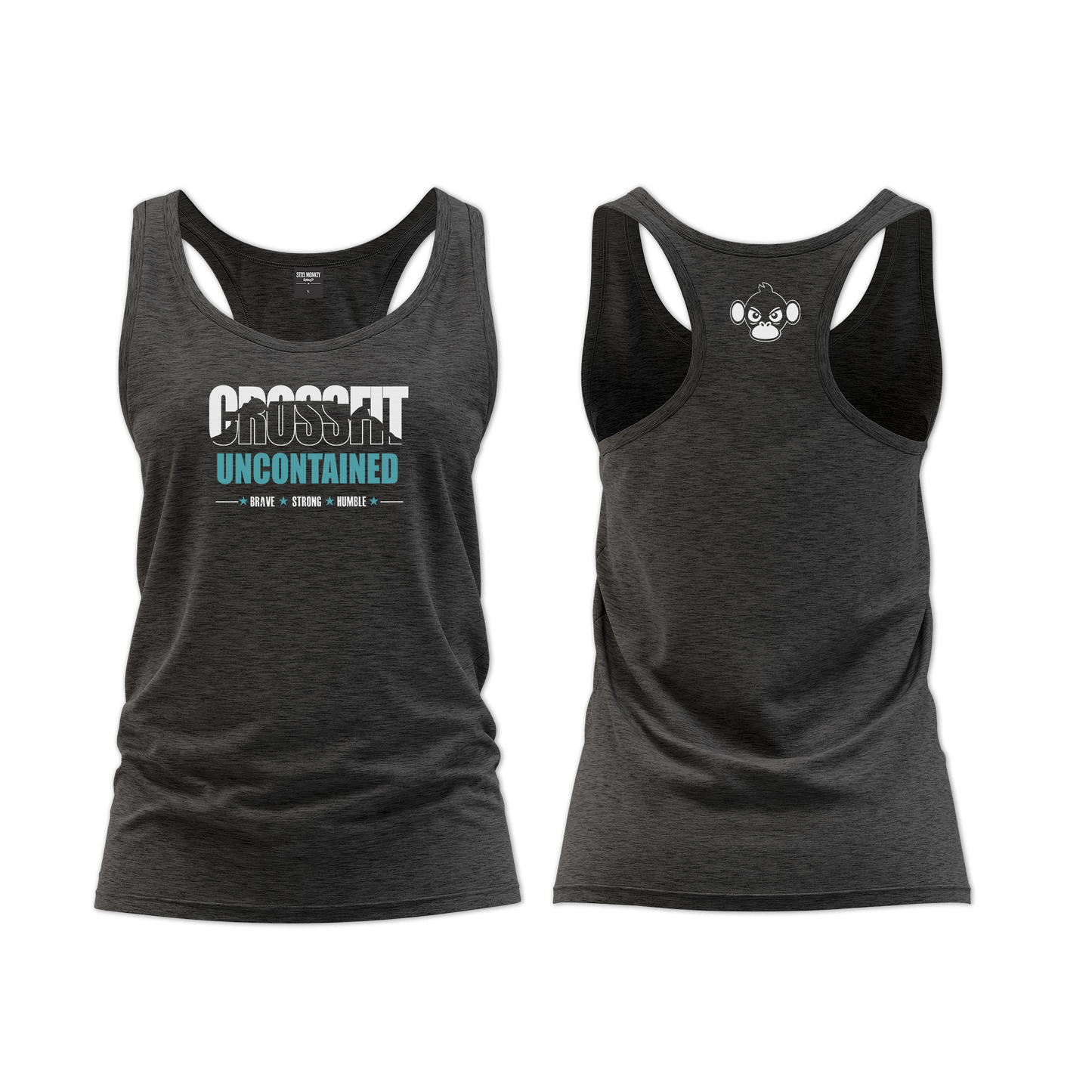 CF Uncontained Ladies Straight Cut Vest - Charcoal Melange