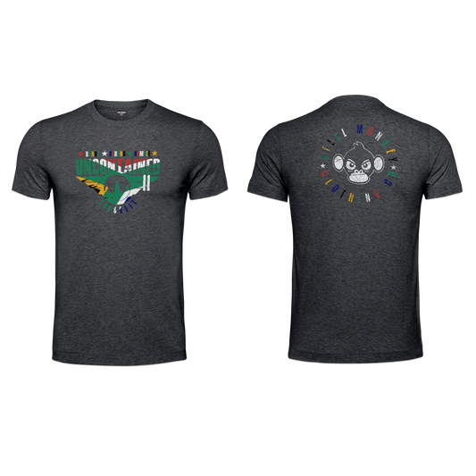 Uncontained II Ladies T-Shirt - Charcoal Flag