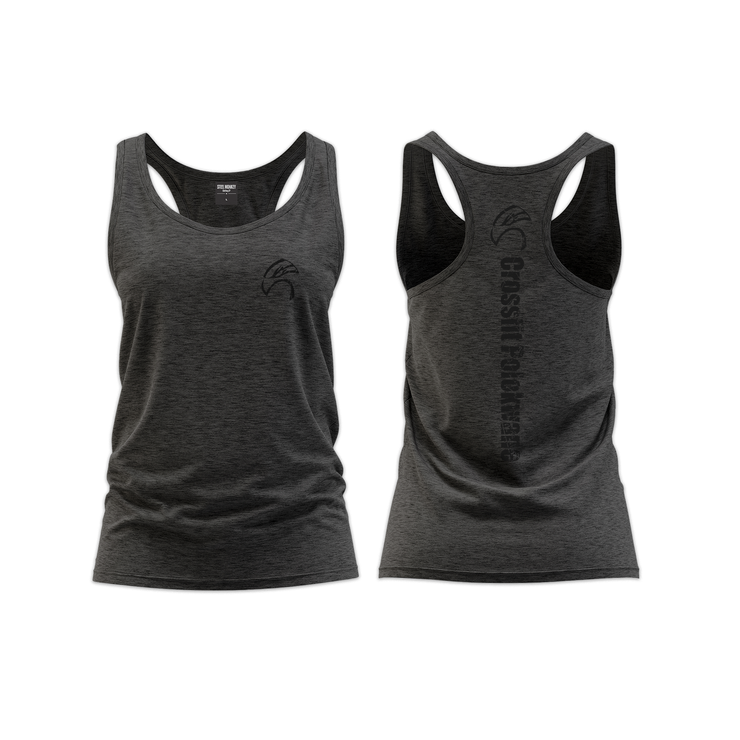 CrossFit Polokwane Ladies Straight Cut Vest - Charcoal Melange