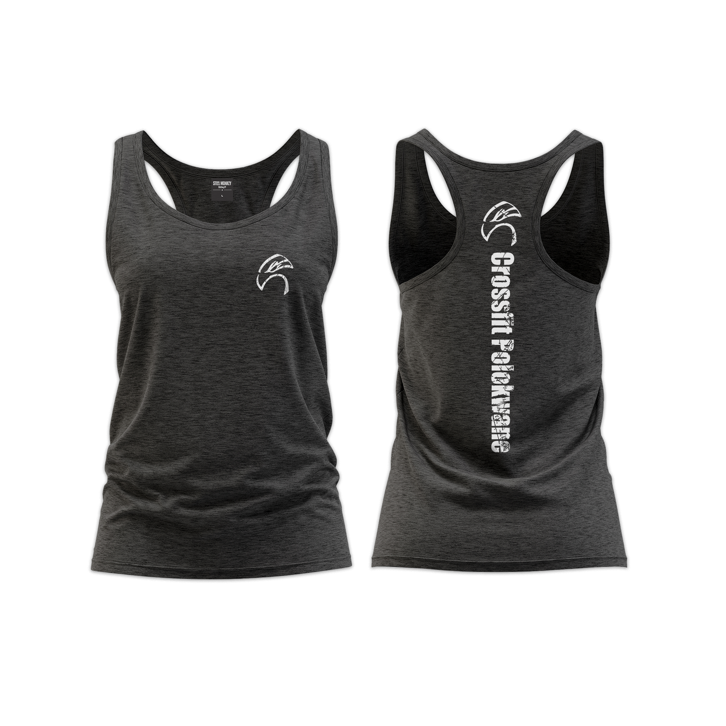 CrossFit Polokwane Ladies Straight Cut Vest - Charcoal Melange