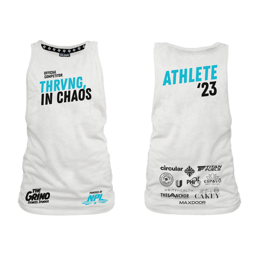 The Grind Ladies Muscle Tank - White 2