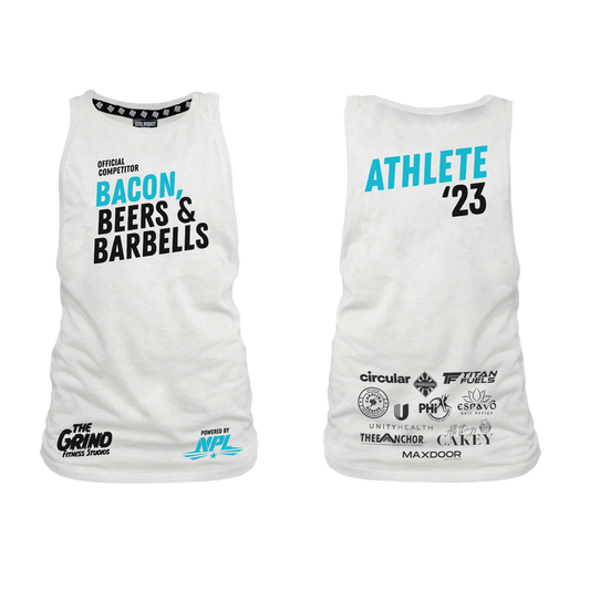 The Grind Ladies Muscle Tank - White 3