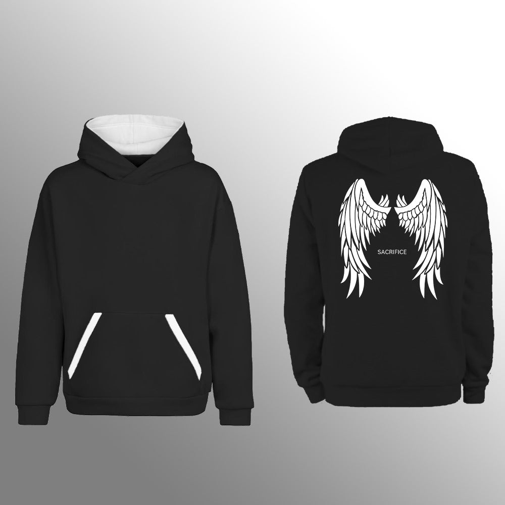 Reece - Hoodie - Black&White