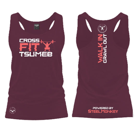 CF Namibia - Ladies Vest - Walk in, Crawl out - Red&White