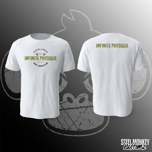 Infinite Physique - T-Shirt - White - Green Print