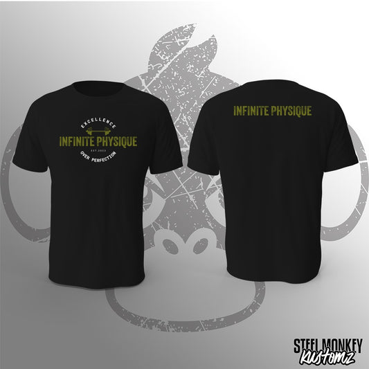 Infinite Physique - T-Shirt - Black - Green Print