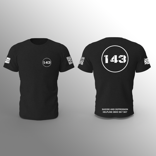 143 Awareness - Black - T-Shirt