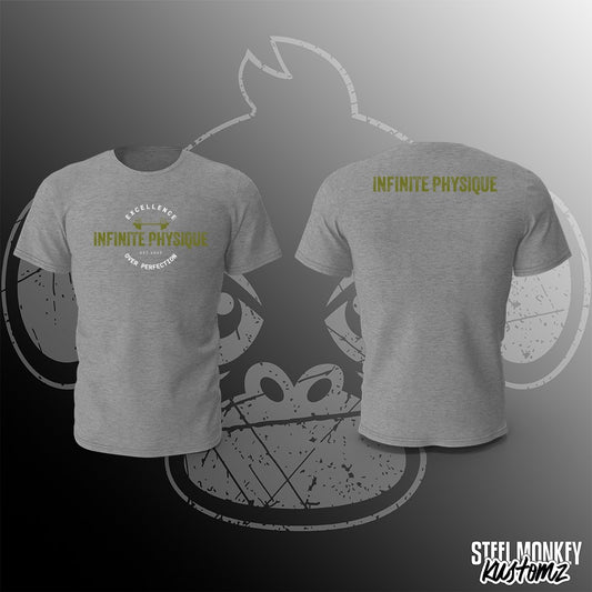 Infinite Physique - T-Shirt - Grey - Green Print