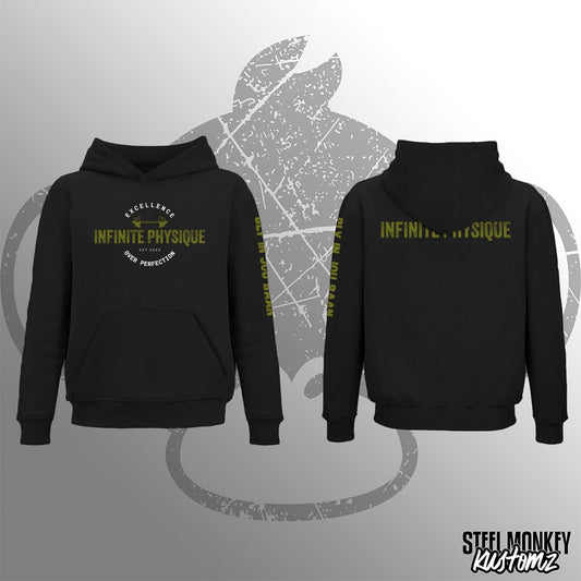 Infinite Physique - Hoodie - Black - Green Print