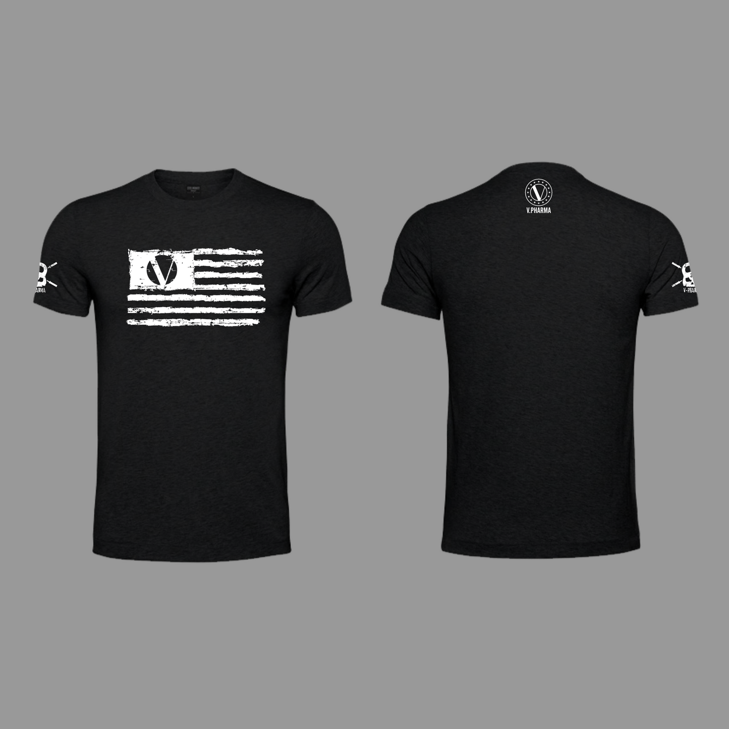 V-Pharma - Tshirt - Black & White