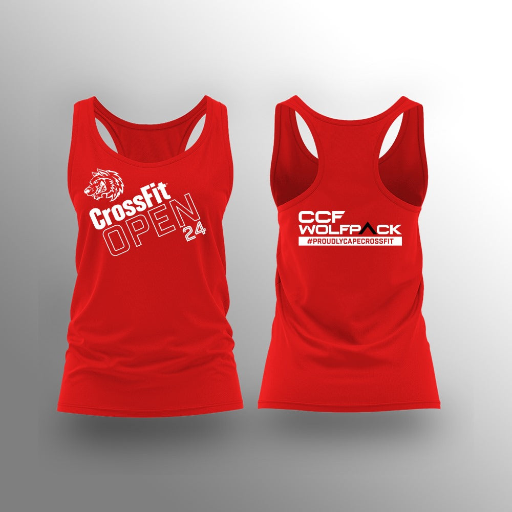 Cape CrossFit CCF Wolfpack Open24 - Red - Vest - Ladies