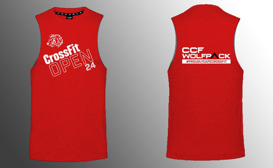 Cape CrossFit CCF Wolfpack Open24 - Red - Muscle Tank